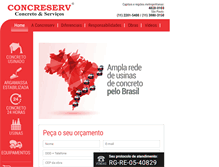 Tablet Screenshot of concreserv.com.br